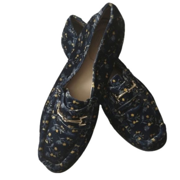 CAbi Shoes - 𝅺CABI VELVET FLORAL HORSEBIT LOAFER SIZE 7.5